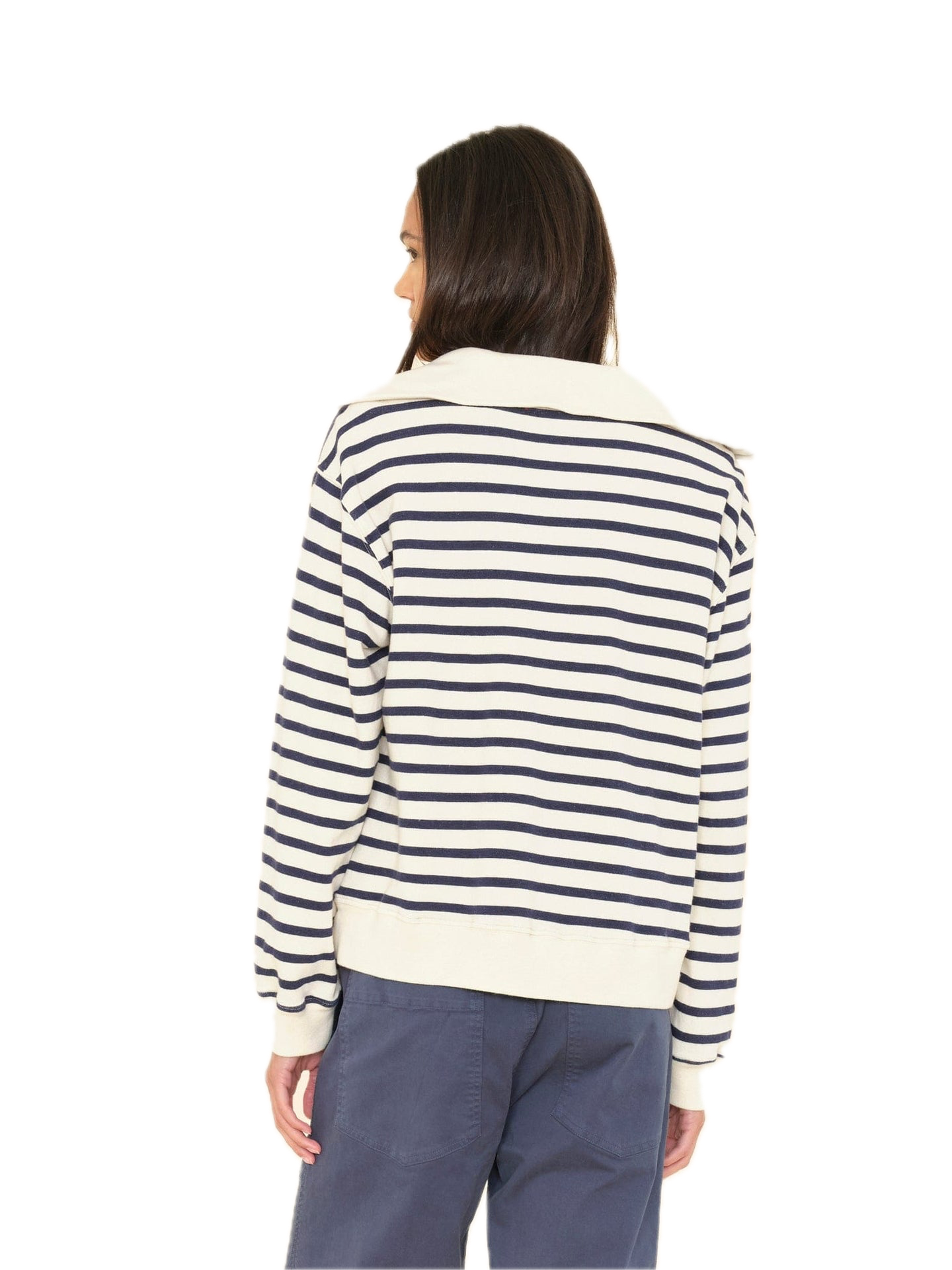 Xirena Kat Sweatshirt in Natural Stripe