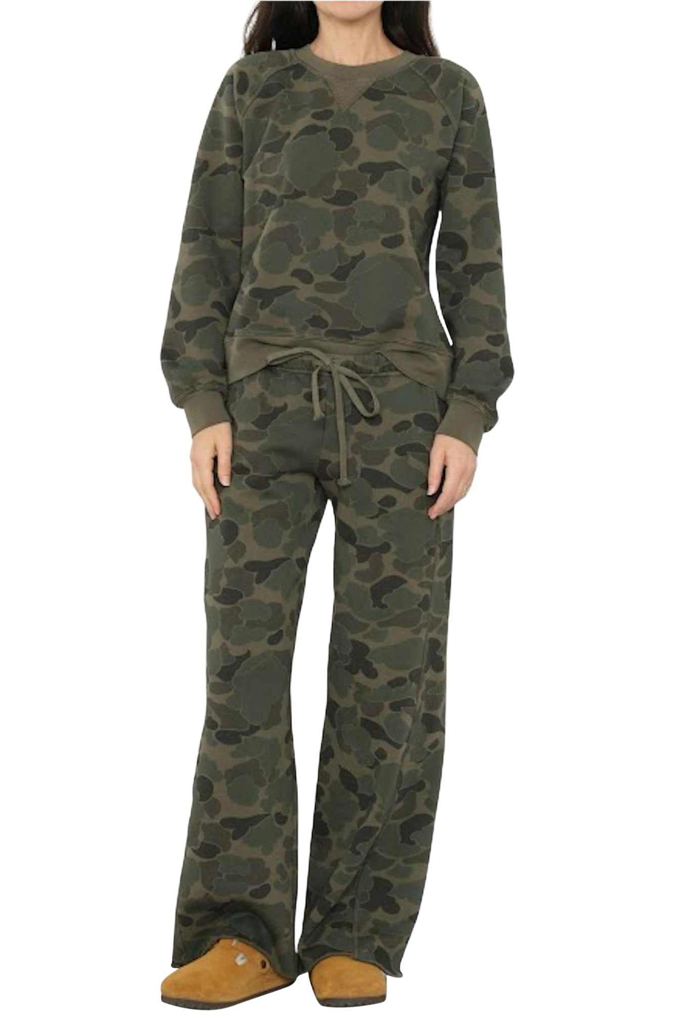 Xirena Marathon Sweatshirt in Camo Sage