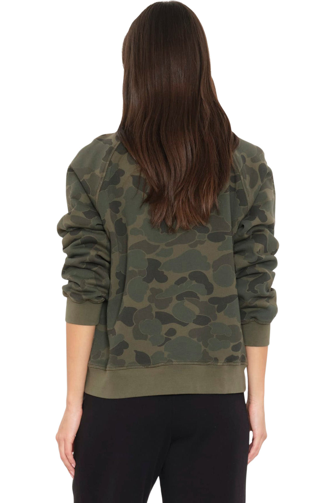 Xirena Marathon Sweatshirt in Camo Sage