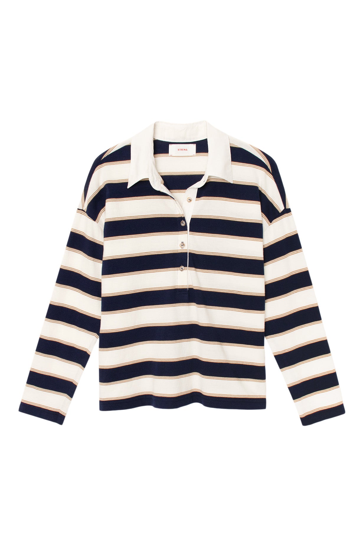 Xirena Troy Top in Navy Crescent