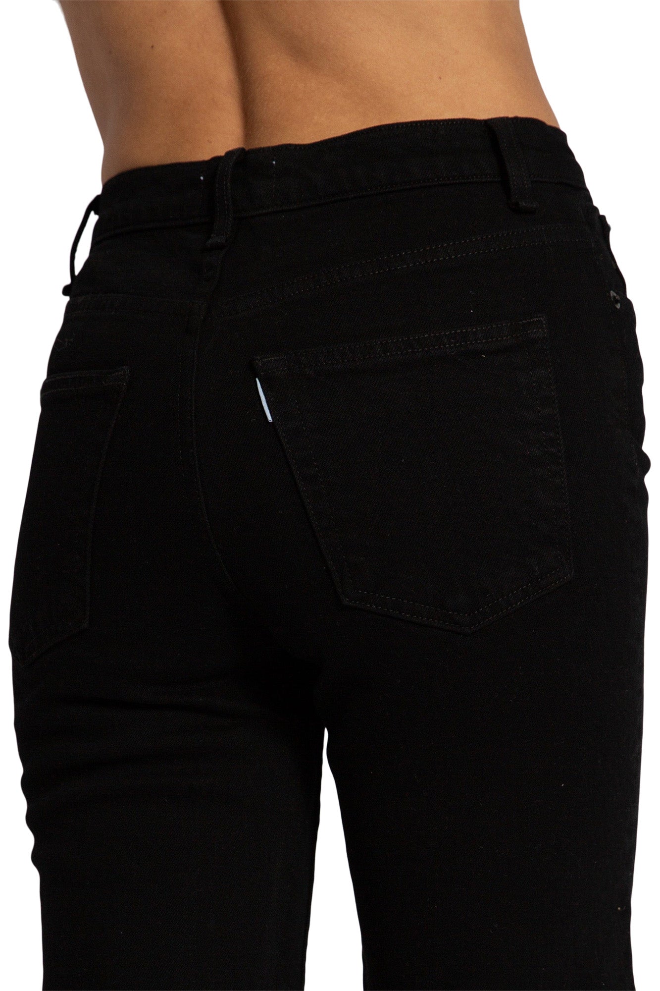 ASKK NY Crop Wide Leg in Black Resin