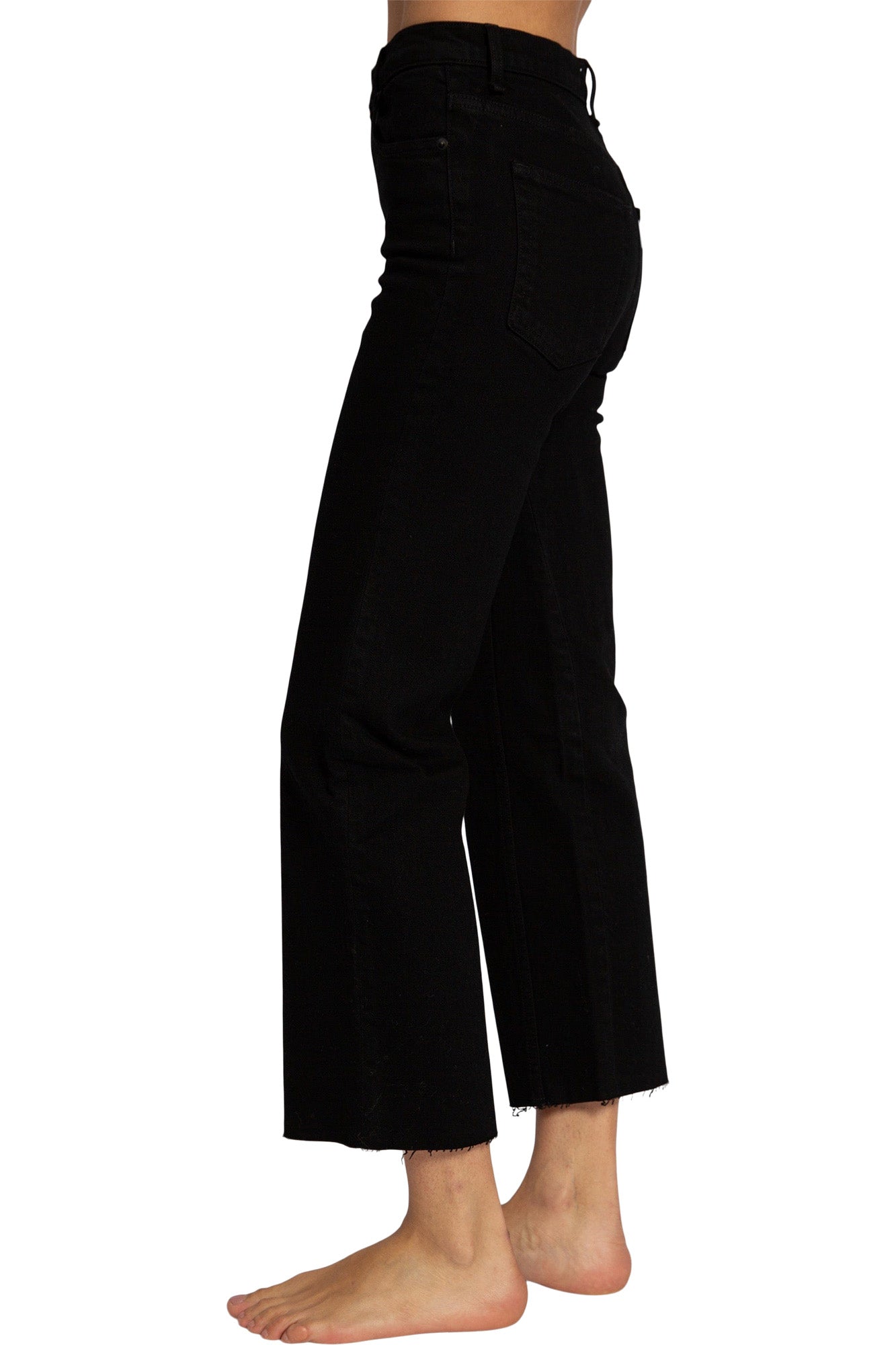 ASKK NY Crop Wide Leg in Black Resin