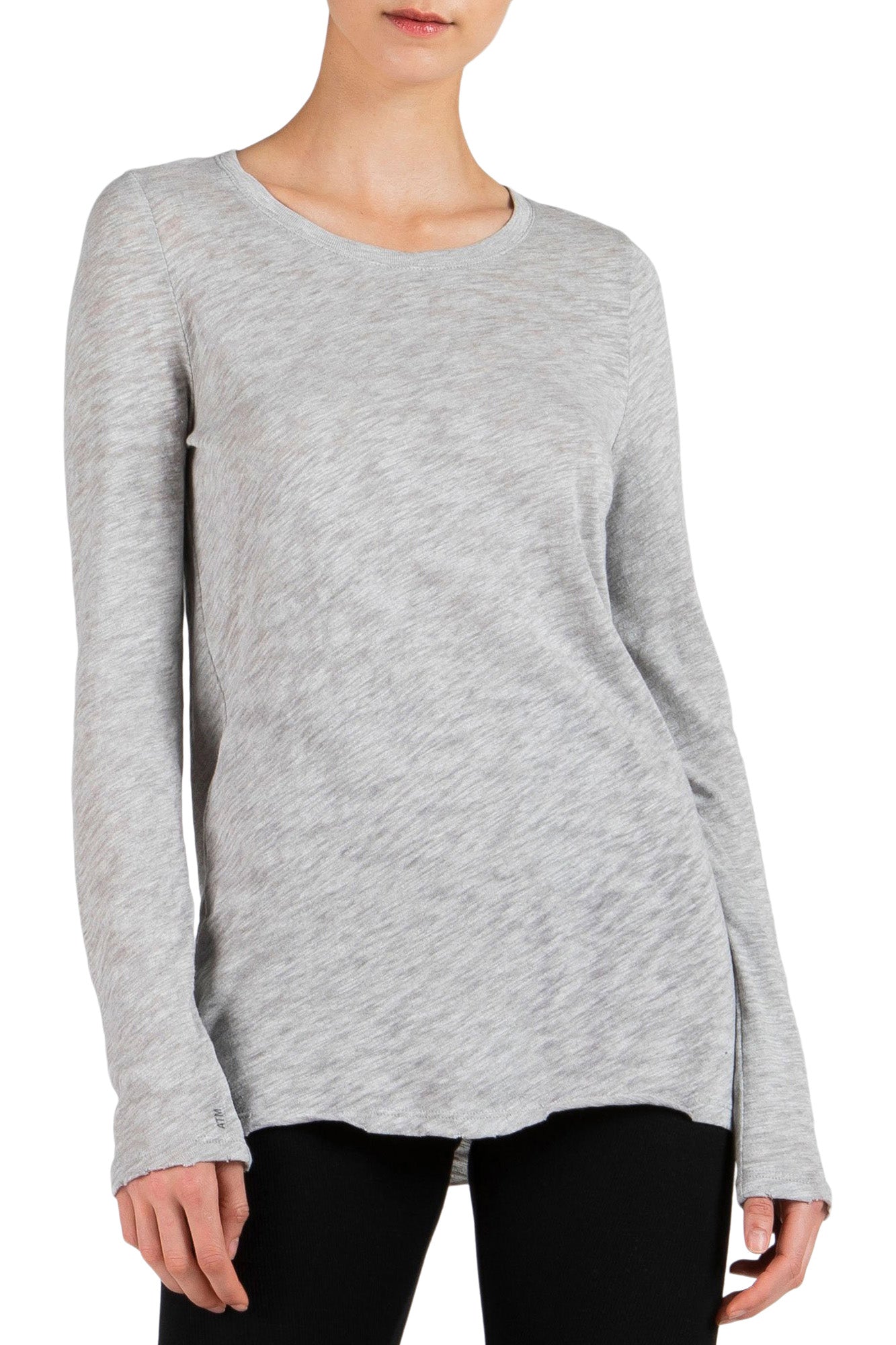 ATM Slub Jersey Long Sleeve Destroyed Wash Tee