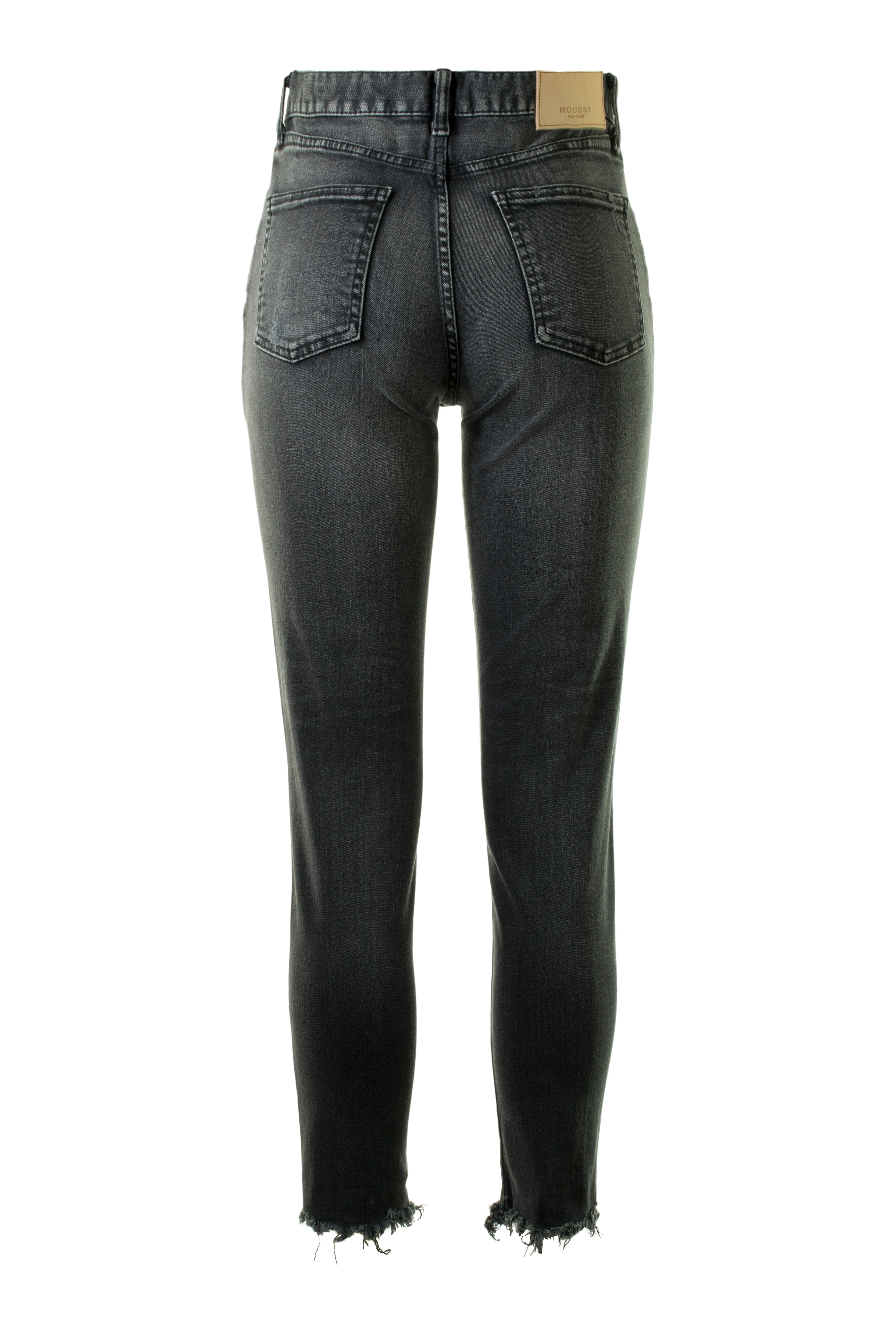 MOUSSY VINTAGE Westcliffe Skinny High-waisted Denim Jean in Light Black