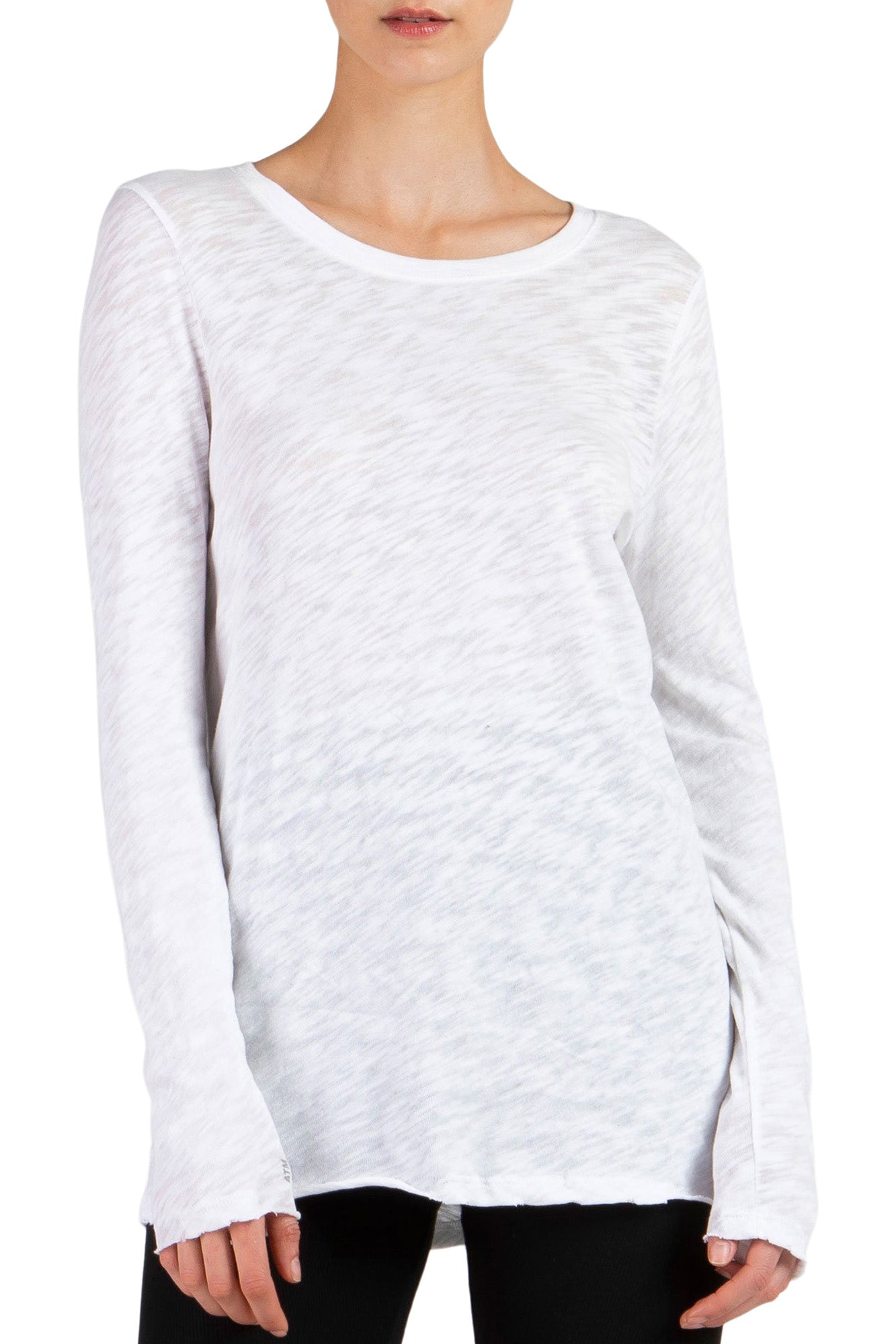 ATM Slub Jersey Long Sleeve Destroyed Wash Tee