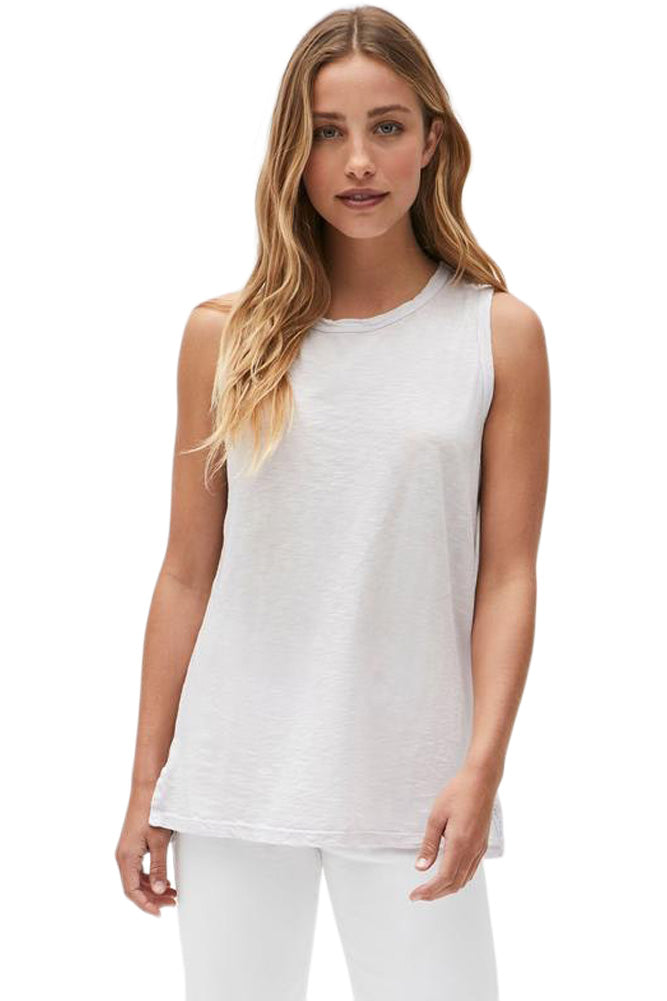 Michael Stars Masami Scoop Neck Tank in White