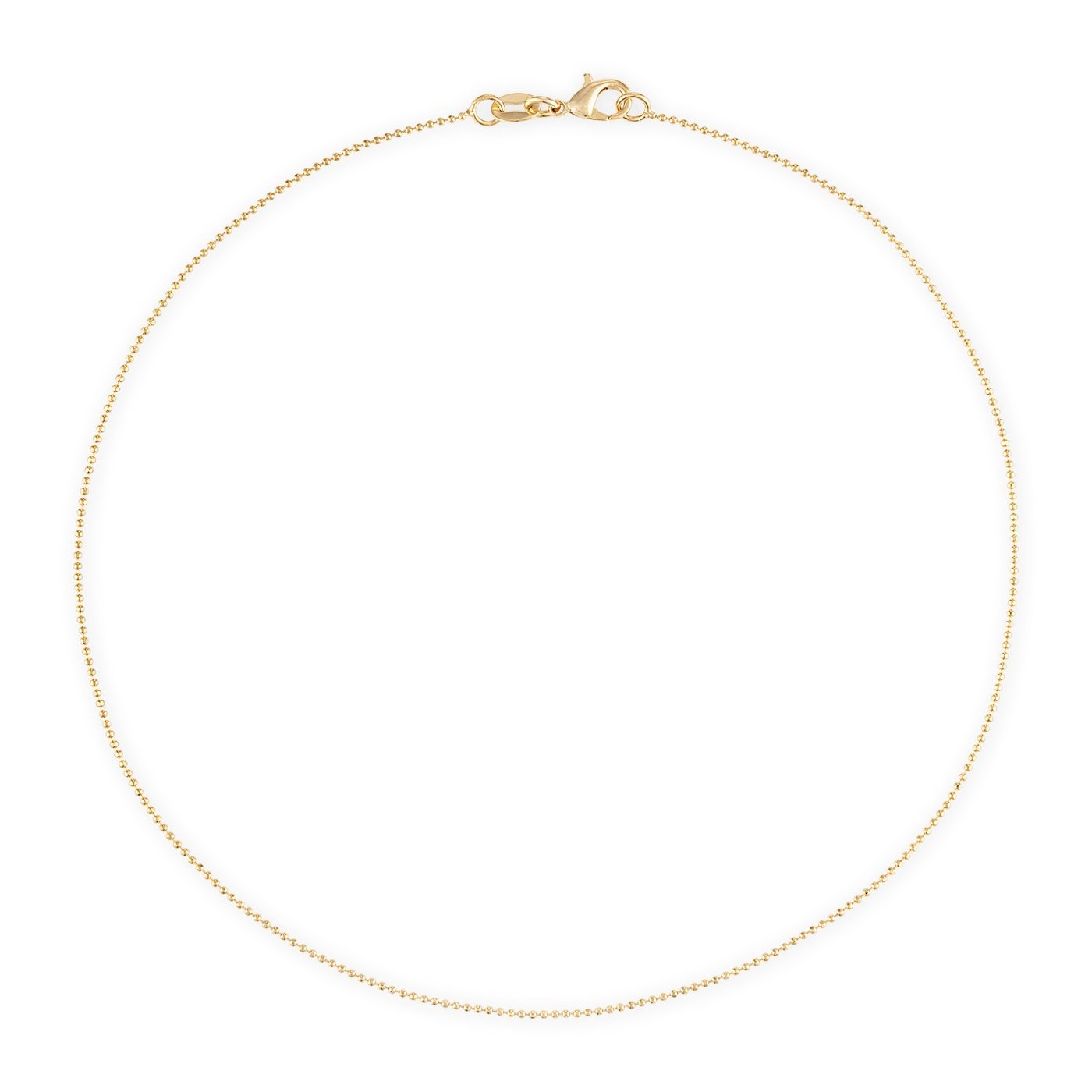 Alexa Leigh 1.5mm Gold Ball Chain Necklace