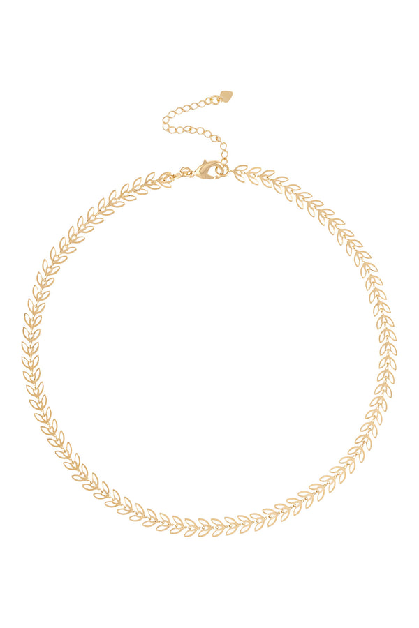 Alexa Leigh Ivy Chain Necklace in Yellow Gold