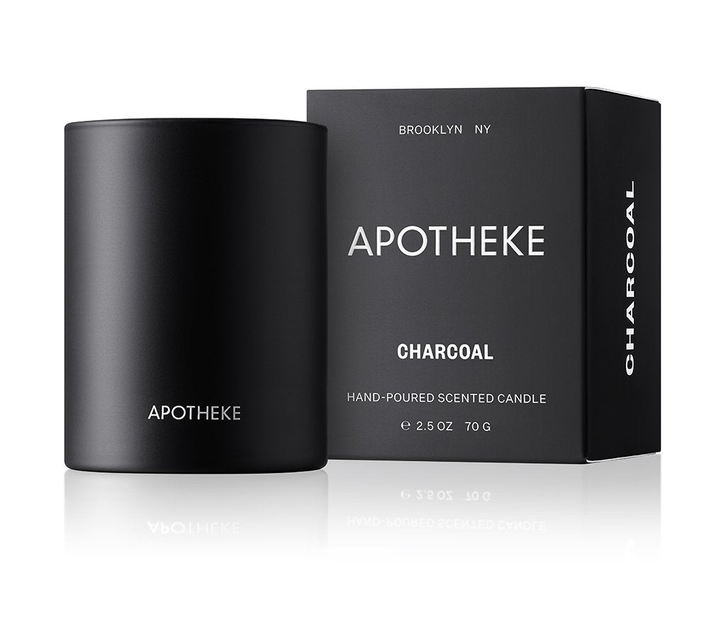 Apotheke Votive Candle in Charcoal
