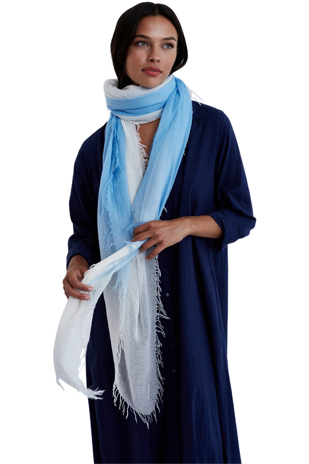 Chan Luu Dip-Dyed Cashmere and Silk Scarf