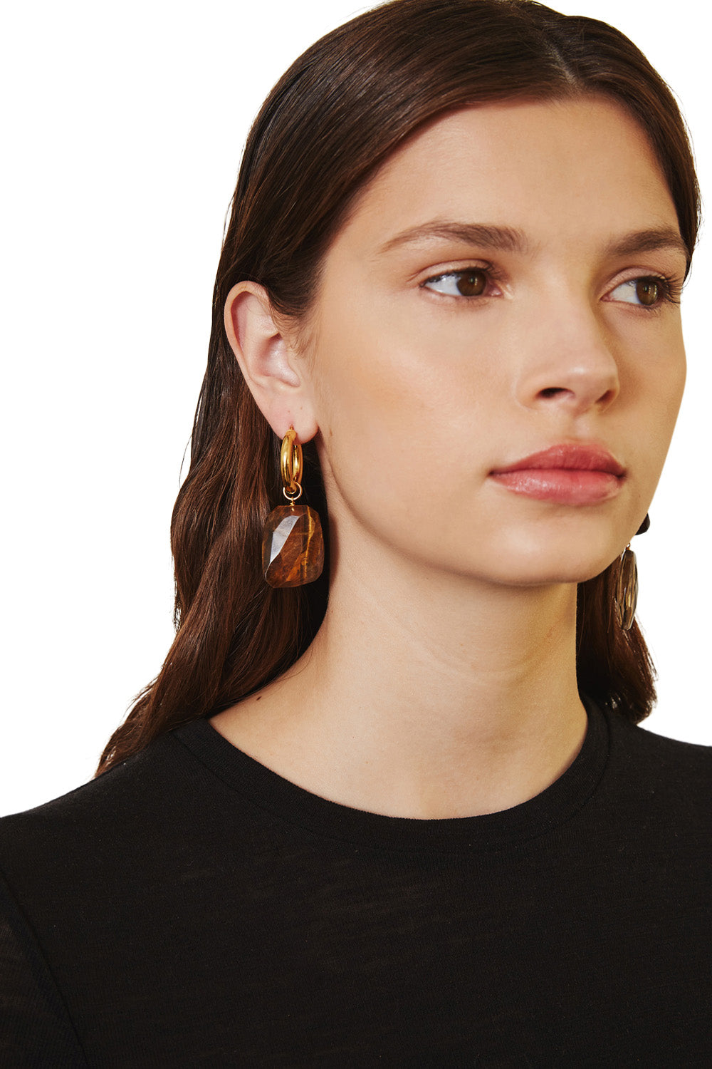 Chan Luu Voyage Hoops in Tiger's Eye Mix