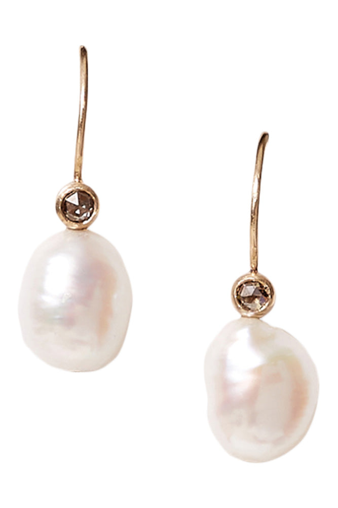Chan Luu 14k Koloa Earrings in White Pearl