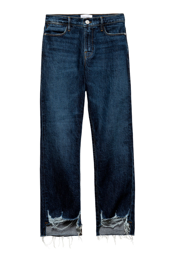 Frame Denim Le High Straight Stagger Jeans in Hallam Chew