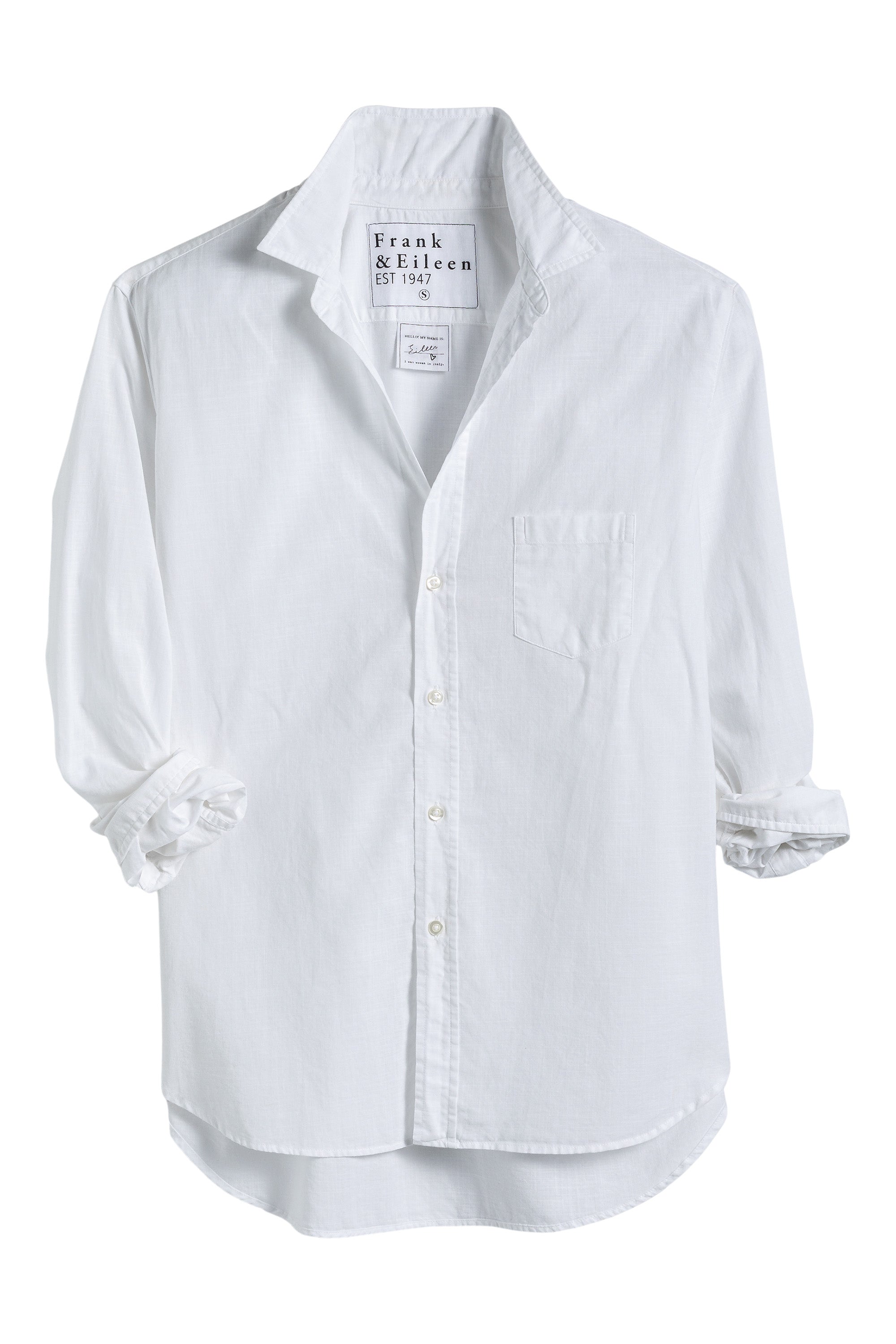 Frank & Eileen Eileen Shirt in White Chambray