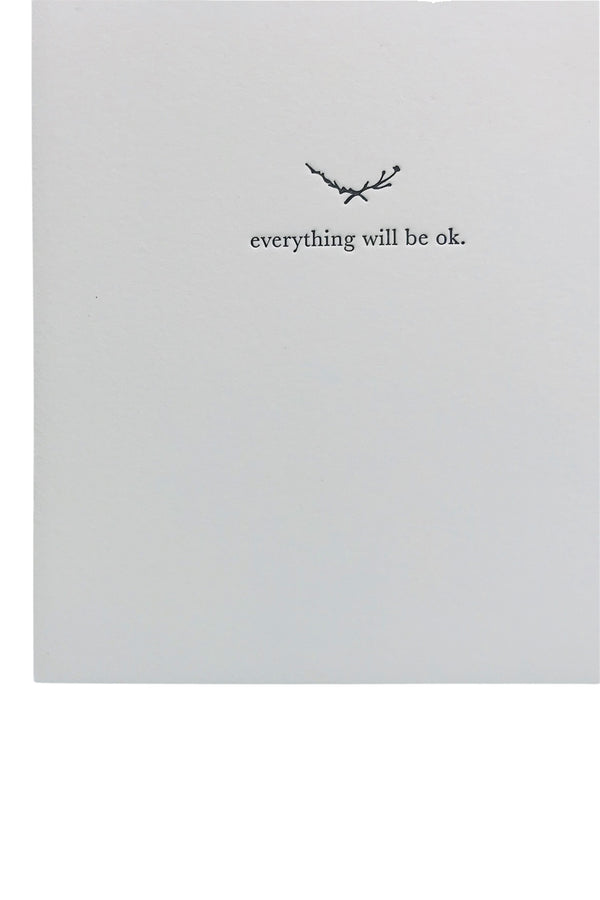 HomArt Everything Will Be OK Greeting Card