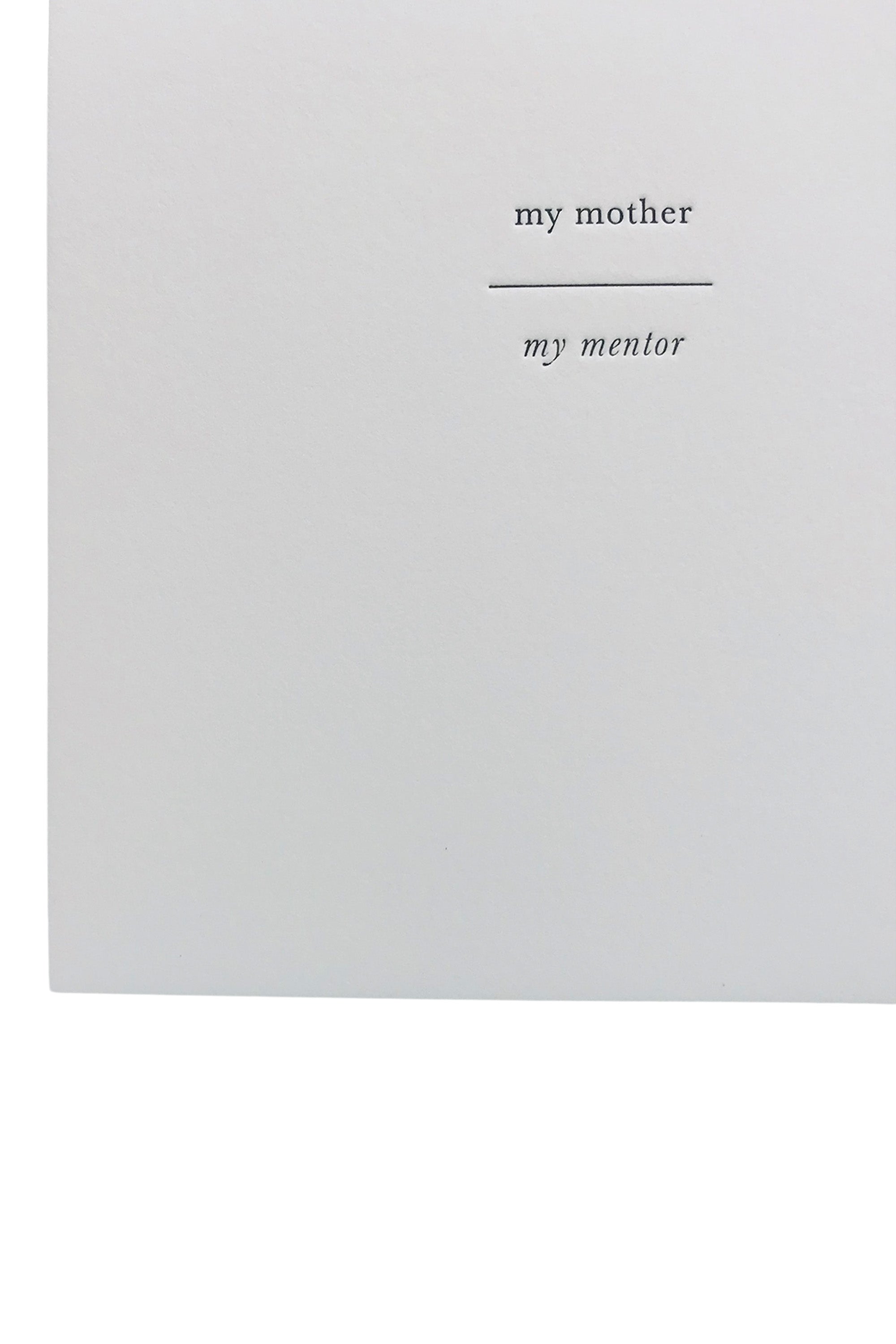 HomArt My Mother My Mentor Greeting Card