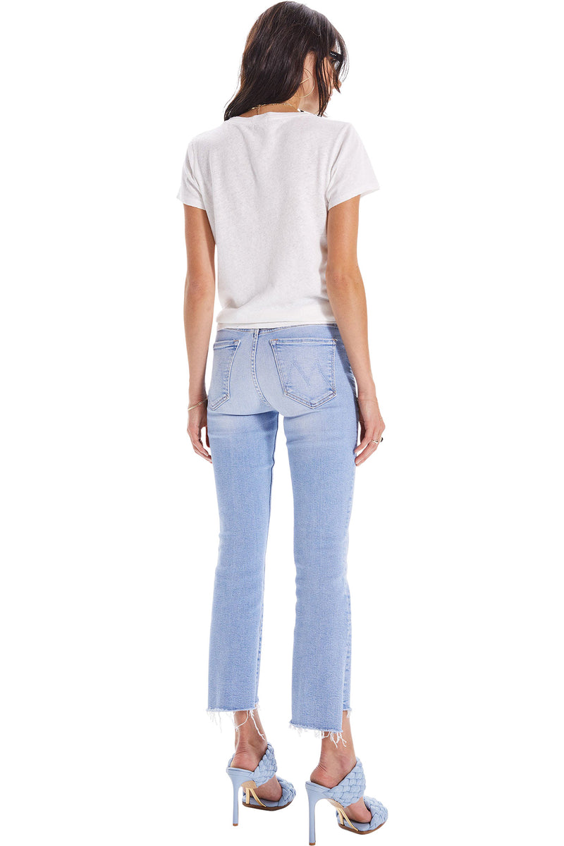 MOTHER The Insider Crop Step Fray Denim in Limited Edition