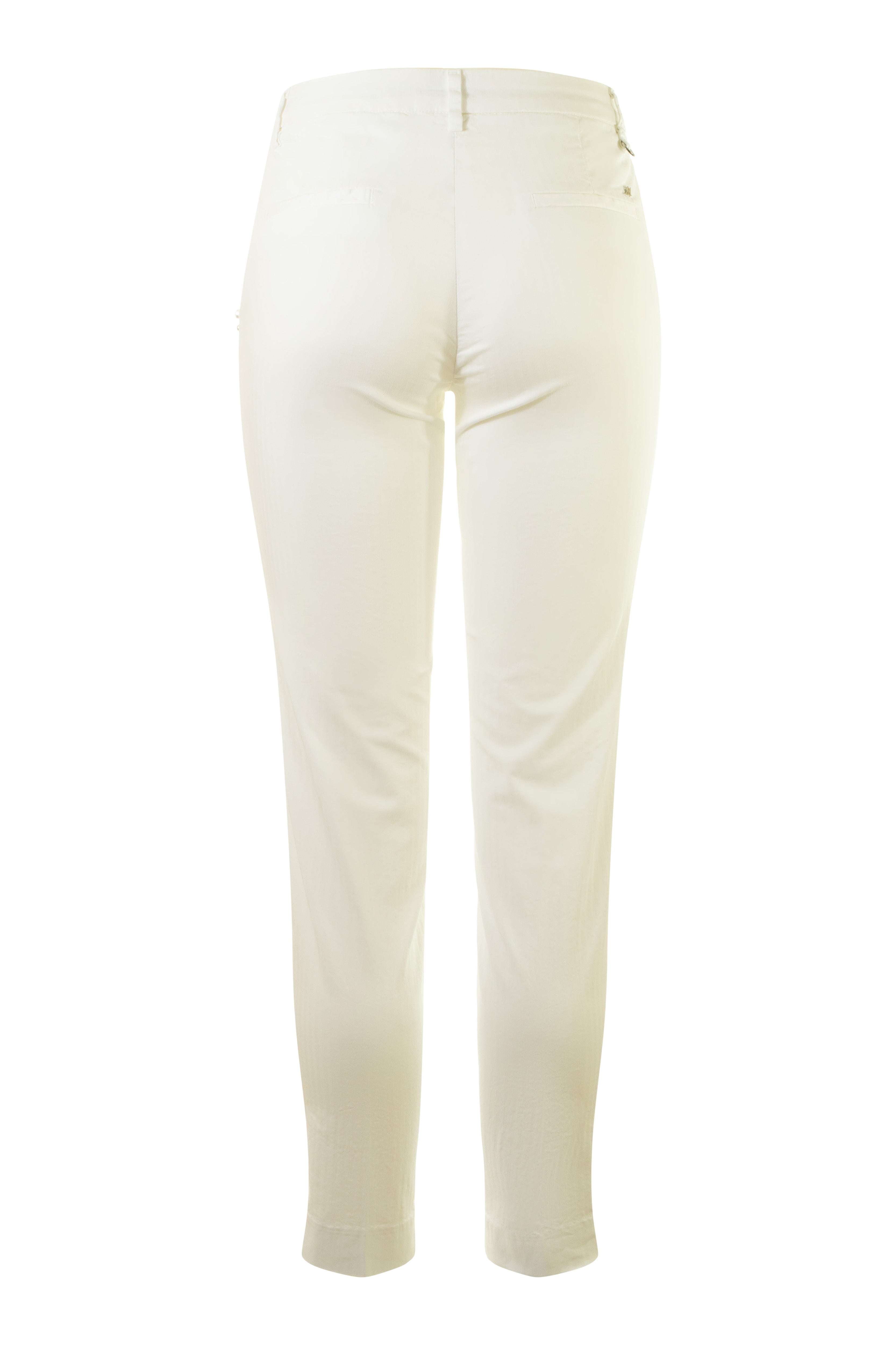 Mason's New York Shadow Stripe Chino Pants in White