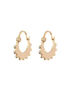 Apres Jewelry Moroccan Hoop Earrings in 14kt Yellow Gold