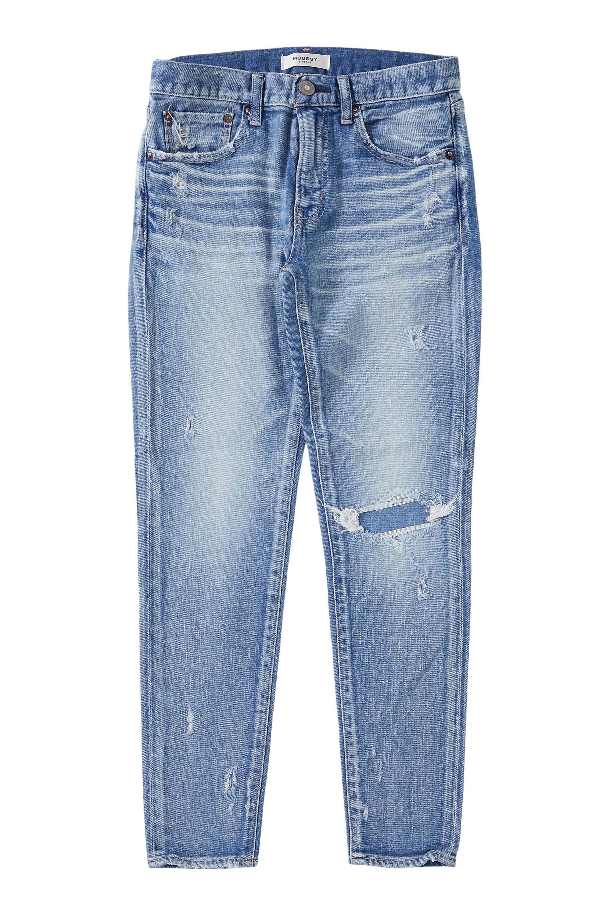 Moussy Denim Lenwood Skinny Jeans in Light Blue