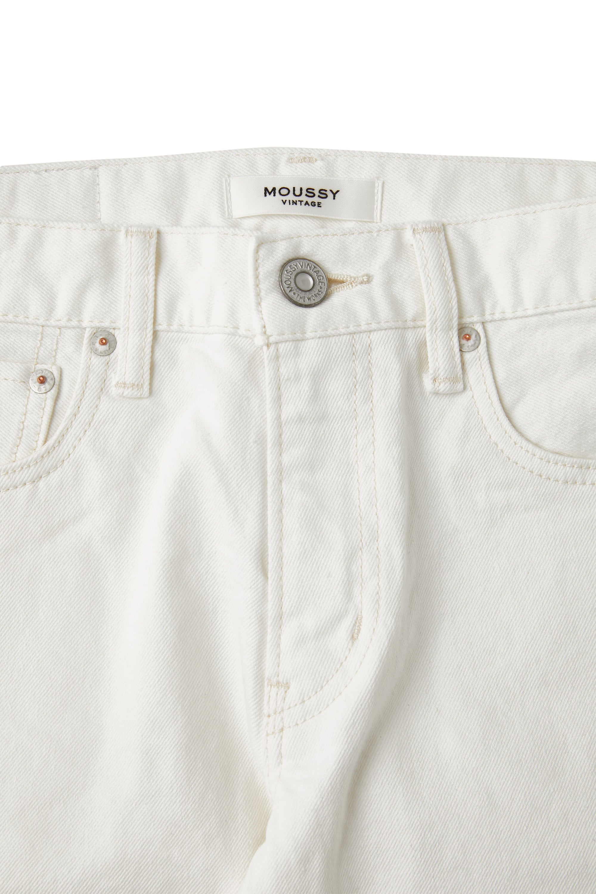 Moussy Denim Buffalo Skinny Jeans in White