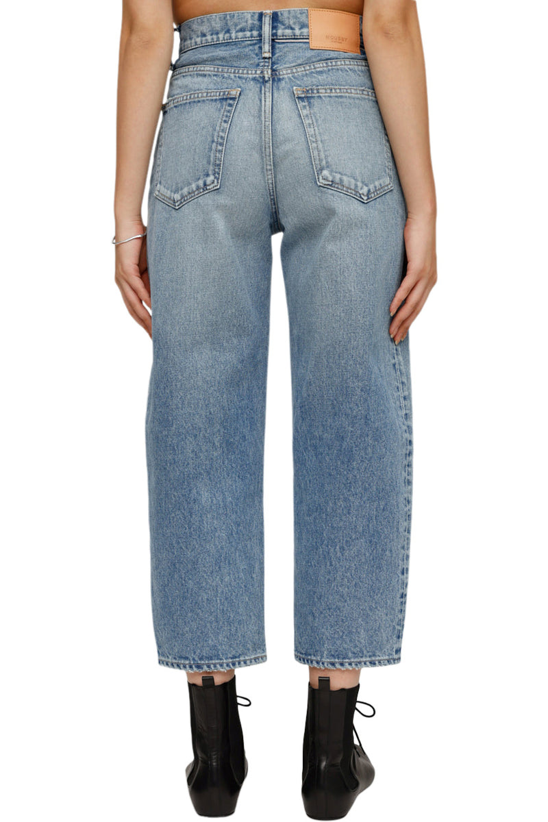 Moussy Denim Ecorse Round Jeans in Blue