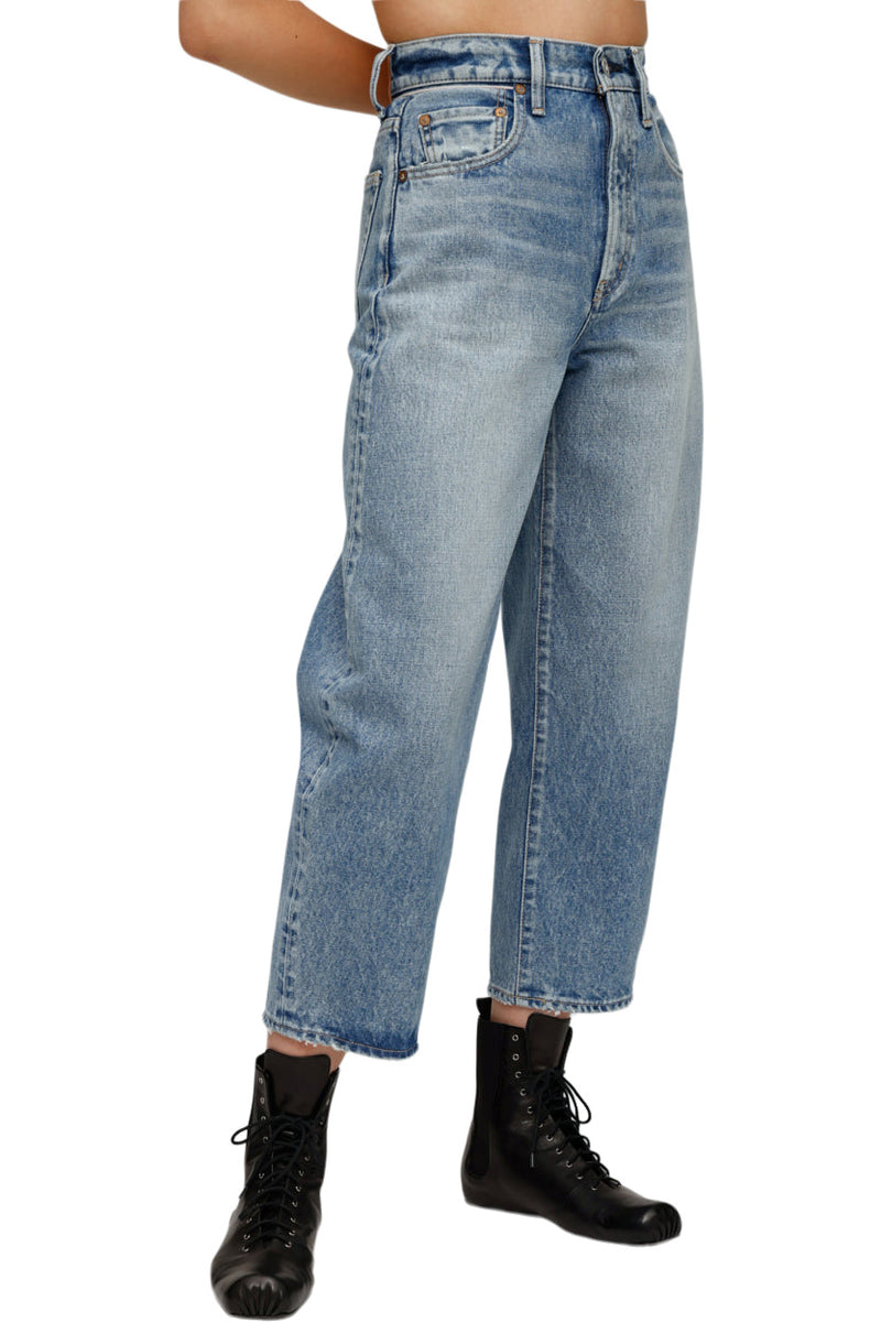 Moussy Denim Ecorse Round Jeans in Blue