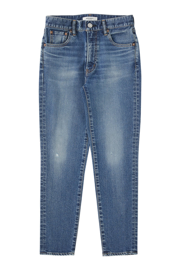 Moussy Denim Rhett Skinny High Rise Jeans in Dark Blue