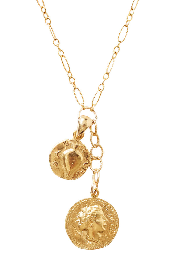 Chan Luu Daphne Charm Necklace in Yellow Gold