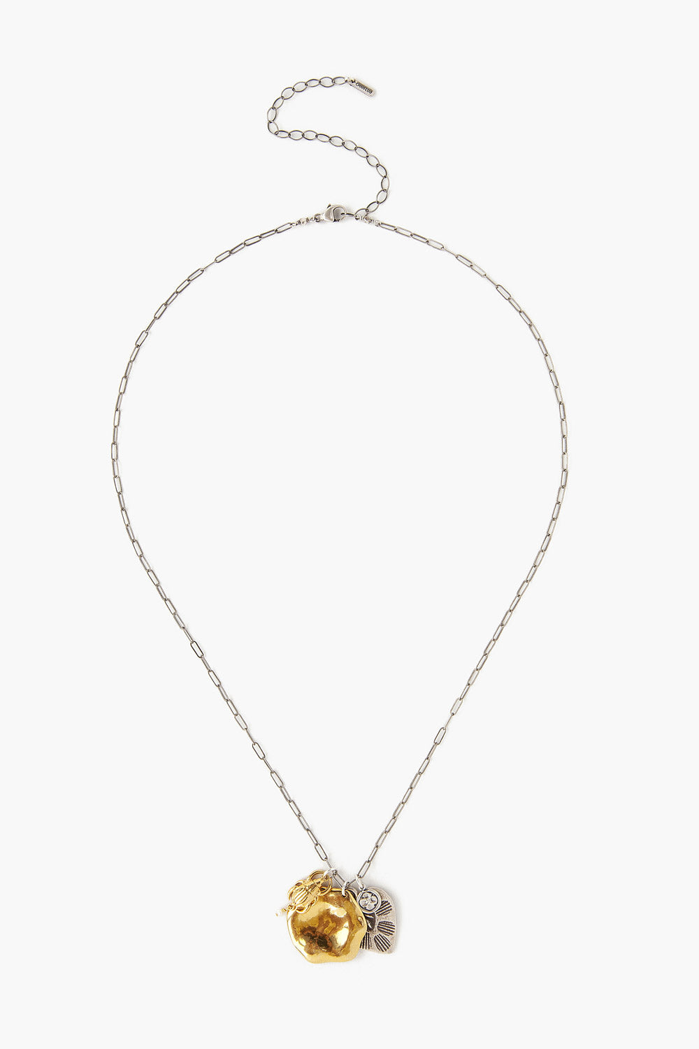 Chan Luu Silver and Gold mix charm necklace