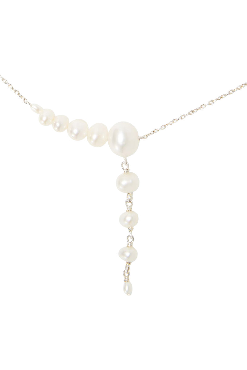 Chan Luu Graduated White Pearl Necklace