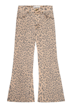 The Great The Kick Bell Jean in Vintage Leopard