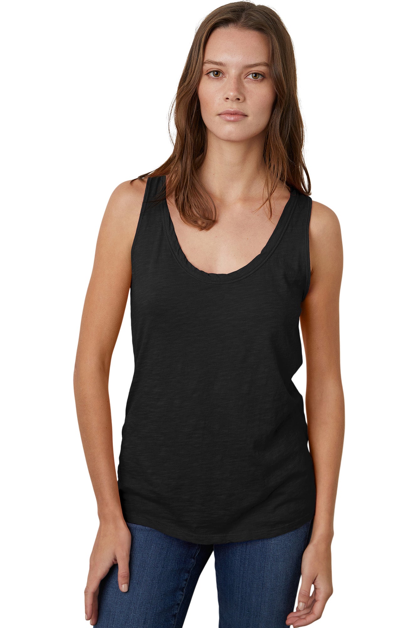 Velvet Joy Tank Top in Black